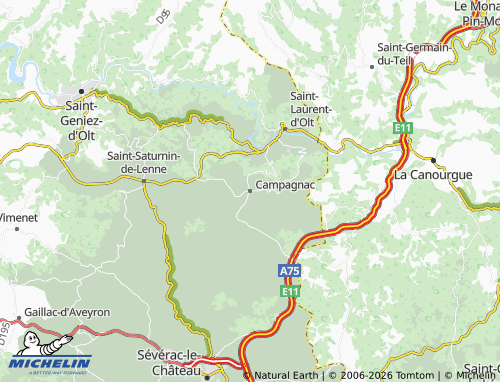 Mappa MICHELIN Campagnac - ViaMichelin