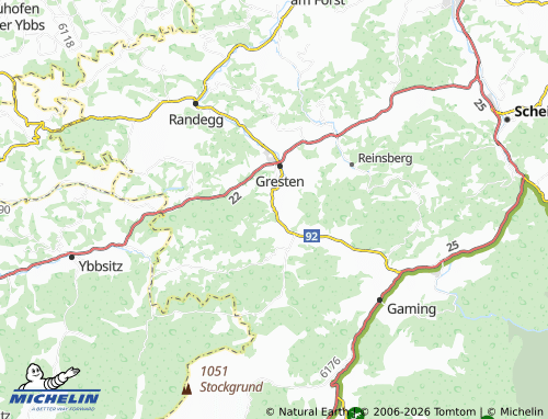 MICHELIN Ybbsbachamt map - ViaMichelin