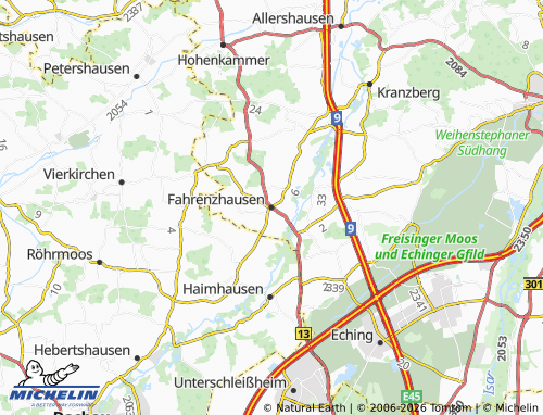 Mappa MICHELIN Fahrenzhausen - ViaMichelin