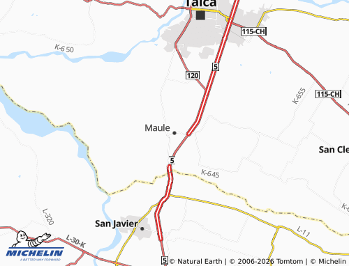 Mapa MICHELIN Maule - ViaMichelin