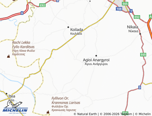 MICHELIN Krannon map - ViaMichelin