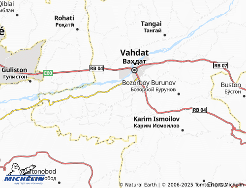 MICHELIN Rajab Ismoilov map - ViaMichelin