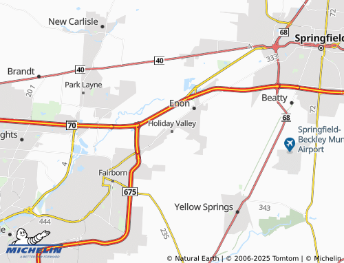MICHELIN Holiday Valley map - ViaMichelin