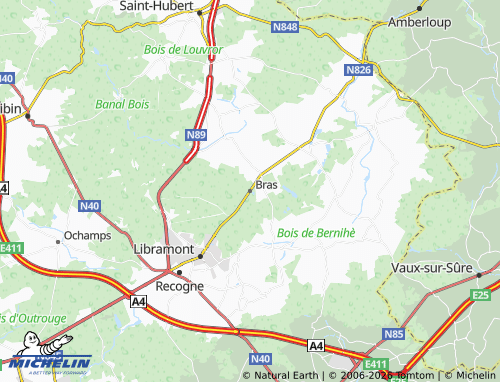 Mappa MICHELIN Bras - ViaMichelin