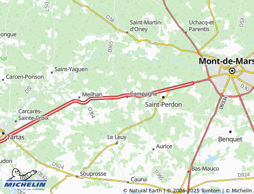 MICHELIN Campagne map - ViaMichelin