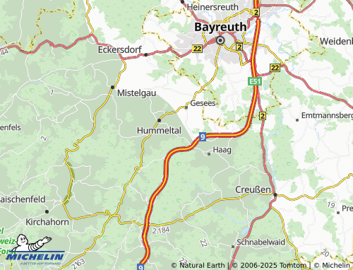 MICHELIN Eichenreuth map - ViaMichelin
