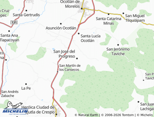 MICHELIN San José del Progreso map - ViaMichelin