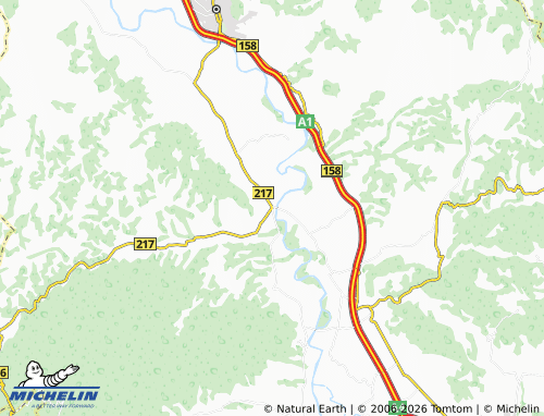Mapa MICHELIN Tešica - ViaMichelin