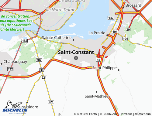 MICHELIN-Landkarte Saint-Constant - ViaMichelin