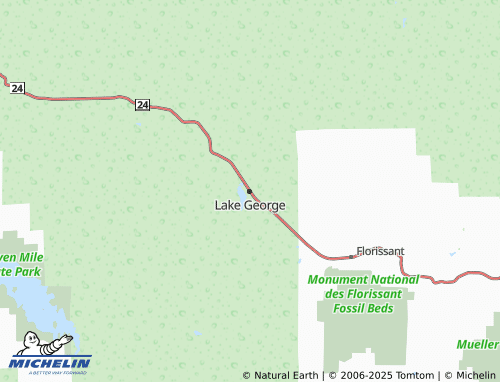 MICHELIN Lake George map - ViaMichelin