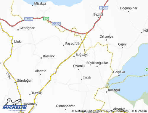 Mappa MICHELIN Buğdaylı - ViaMichelin