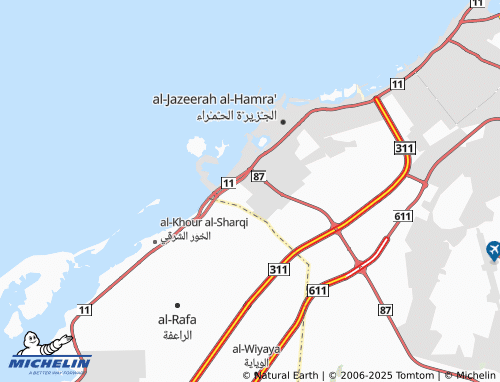 MICHELIN Al Jazeerah Industrial 2 map - ViaMichelin
