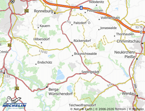 Mappa MICHELIN Braunichswalde - ViaMichelin
