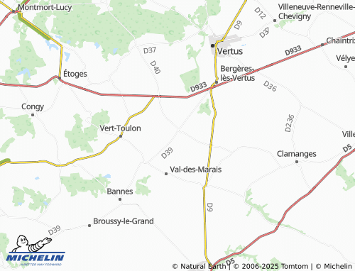 Mappa MICHELIN Coligny - ViaMichelin