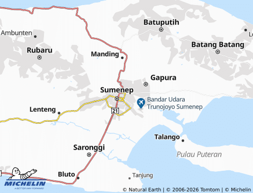 Carte MICHELIN Pangarangan - ViaMichelin