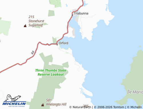 Mapa MICHELIN Spring Beach - ViaMichelin