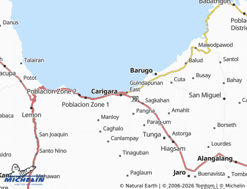 MICHELIN Guindapunan West map - ViaMichelin