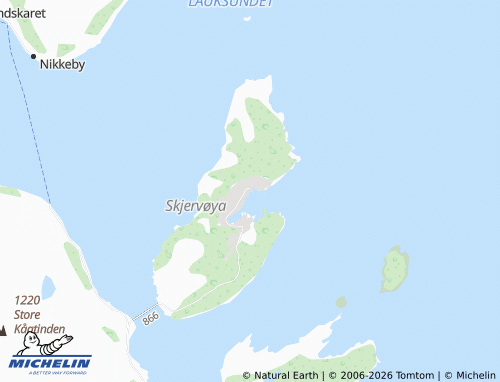 MICHELIN Skjervøy map - ViaMichelin