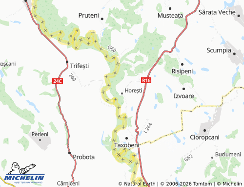 Mapa MICHELIN Horești - ViaMichelin