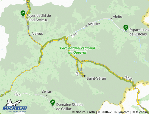 MICHELIN Molines-en-Queyras map - ViaMichelin