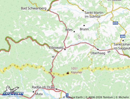 Mapa MICHELIN Eibiswald - ViaMichelin