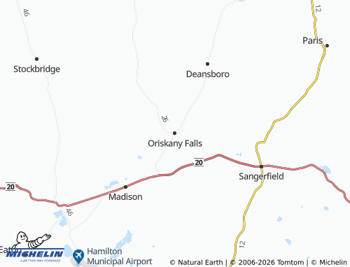 Mapa MICHELIN Oriskany Falls - ViaMichelin