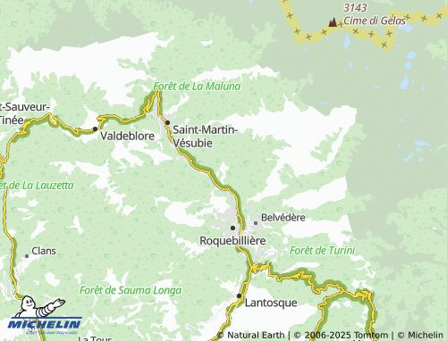 MICHELIN Berthemont map - ViaMichelin