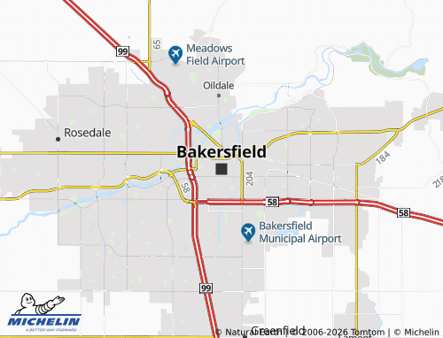 Mappa MICHELIN Bakersfield - ViaMichelin