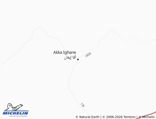 MICHELIN Aqqa Eeghan map - ViaMichelin