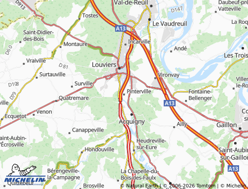 Mapa MICHELIN Pinterville - ViaMichelin