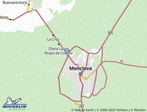 MICHELIN Huizachal map - ViaMichelin