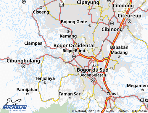 Mapa MICHELIN Bogor Barat - ViaMichelin