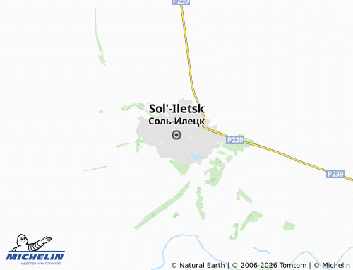 Carte MICHELIN Sol'-Iletsk - ViaMichelin