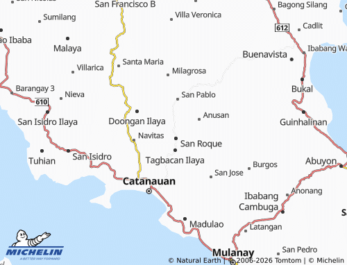 MICHELIN Doongan Ibaba map - ViaMichelin