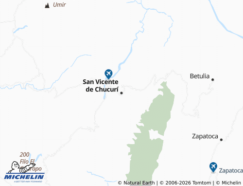 Carte MICHELIN San Vicente de Chucurí - ViaMichelin