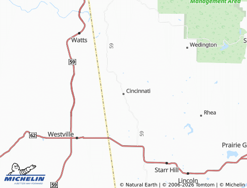 Mapa MICHELIN Cincinnati - ViaMichelin