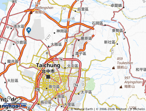 MICHELIN Tanzi District map - ViaMichelin