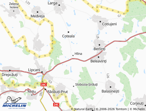Mappa MICHELIN Hlina - ViaMichelin