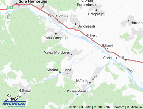 Mappa MICHELIN Valea Moldovei - ViaMichelin