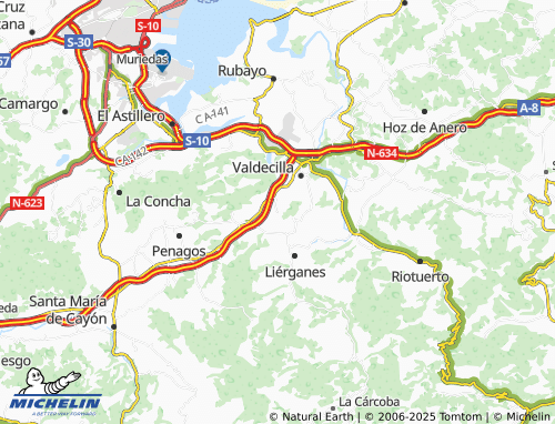 MICHELIN Anaz map - ViaMichelin
