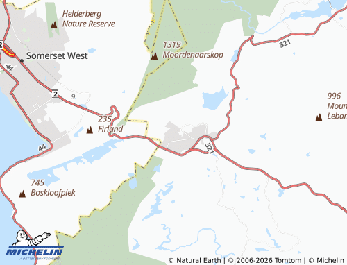 Carte MICHELIN Steenbras - ViaMichelin