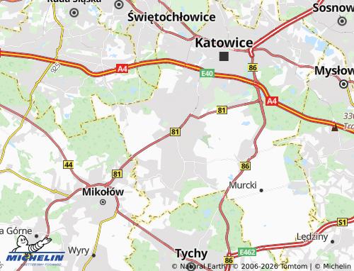 Mappa MICHELIN Piotrowice-Ochojec - ViaMichelin