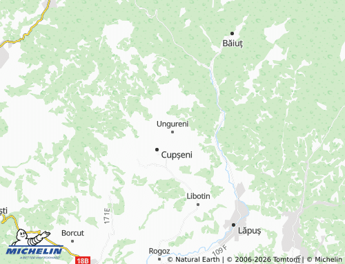 MICHELIN Ungureni map - ViaMichelin