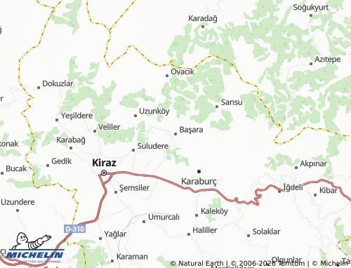 MICHELIN Başara map - ViaMichelin