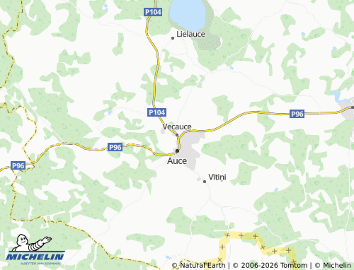 Mappa MICHELIN Vecauces pagasts - ViaMichelin