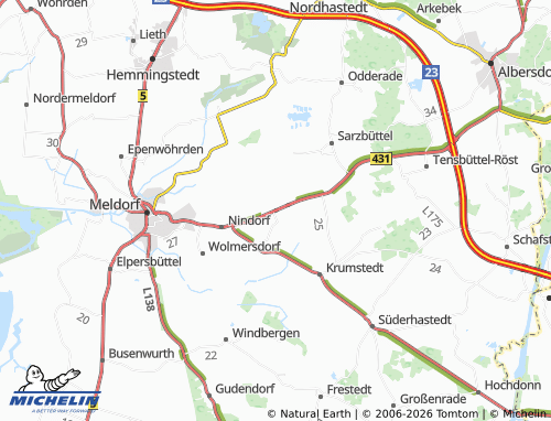 Mappa MICHELIN Bargenstedt - ViaMichelin