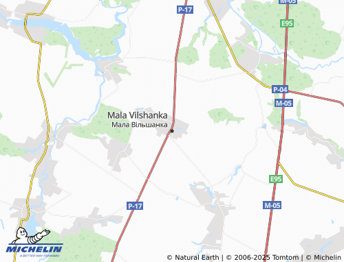 MICHELIN Mala Vilshanka map - ViaMichelin