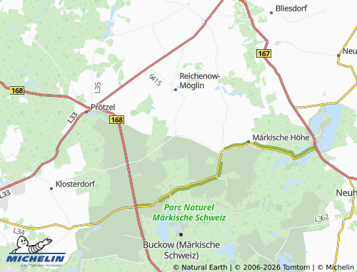 MICHELIN Ihlow map - ViaMichelin