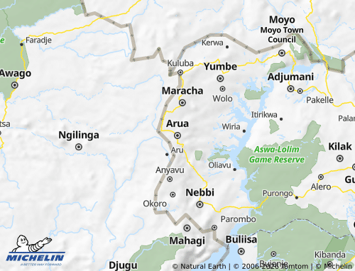 Carte MICHELIN Arua Municipality - ViaMichelin