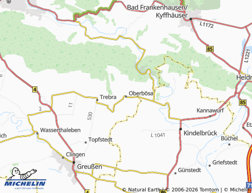 Mappa MICHELIN Oberbösa - ViaMichelin